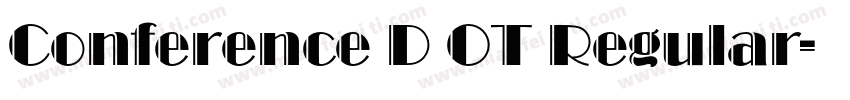 Conference D OT Regular字体转换